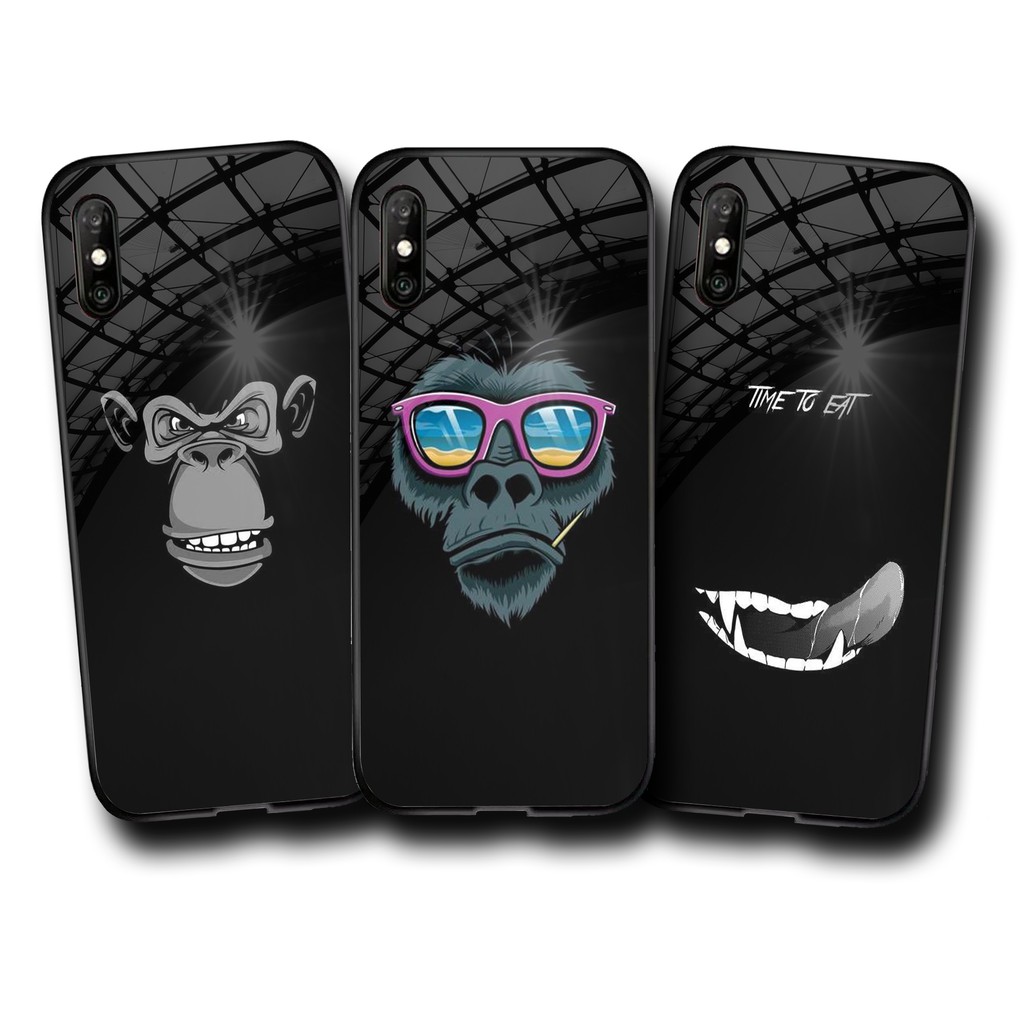 Softcase Glass Kaca Karakter [SF29] Xiaomi redmi 9a 9c redmi note 9 note 9 pro note 8 Case Xiaomi