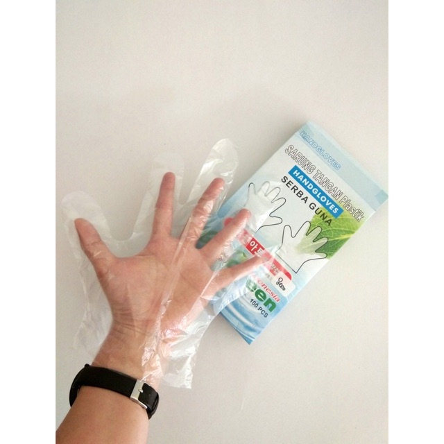 SARUNG TANGAN PLASTIK ISI 100 lembar / 50 pasang / Hand Gloves