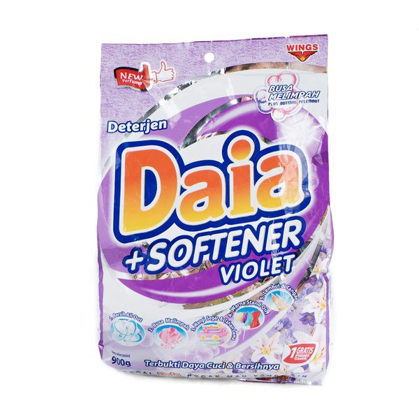 DAIA Detergent Plus Softener Violet - Deterjen Bubuk 900gr