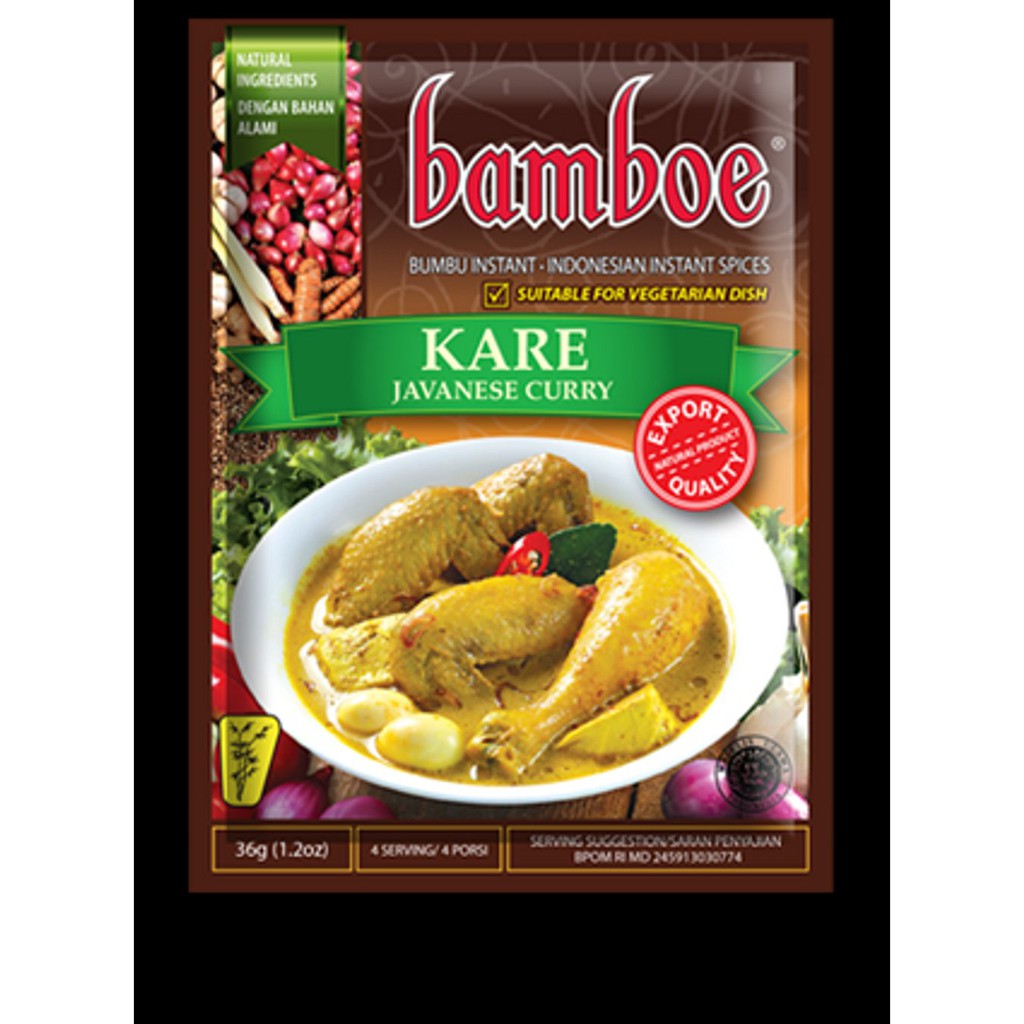 Bumbu kare instan bamboe 36 gram