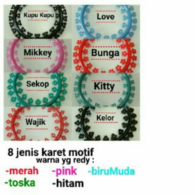 

Karet behek motif baru