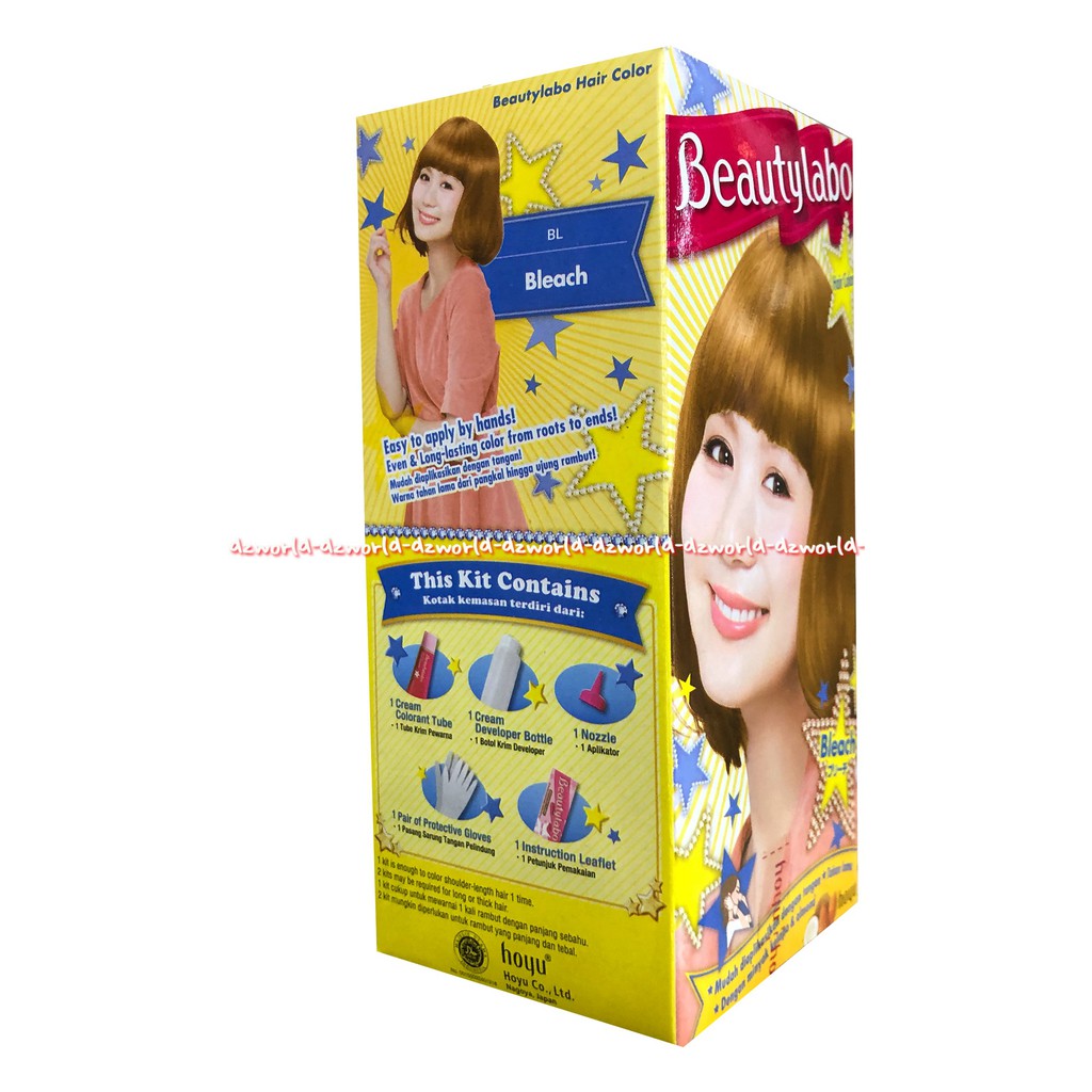 Beauty Labo Bleach Hoyu Cat Rambut Blonde Coklat Terang