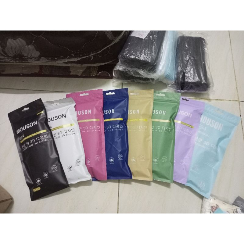 Mouson KF94 Warna / Mouson KF94 isi 10 pcs / Mouson KF94 4 ply / Mouson KF94 Murah / Masker KF94  Mo