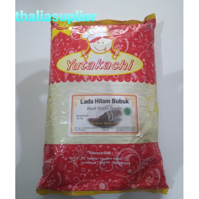 

YUTAKACHI LADA HITAM BUBUK 1KG, MUDAH LARUT U/CAMPURAN MAKANAN/MASAKAN