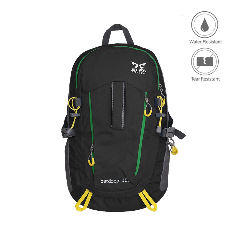 Tas Ransel Gunung Hiking Carrier 30 Liter Tenteng Water Resistant 30L Hiking Bag 3D Mesh Hitam