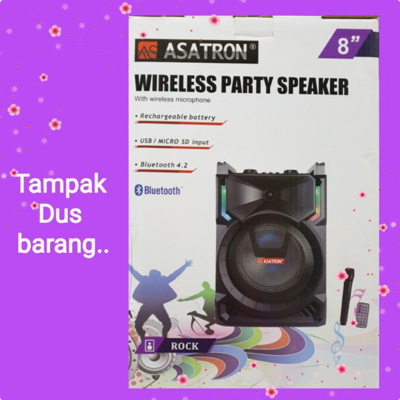 SPEAKER AKTIF ASATRON ROCK 8IN BLUETOOTH