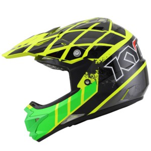 KYT Cross Over Net Cross Yellow Fluo Black Green