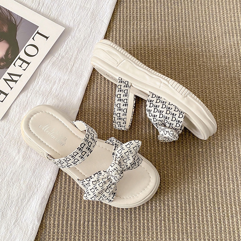 TBIG [COD] Sandal Slip On Wedges DIAR Wanita Sepatu Korea Style Sekolah Kuliah