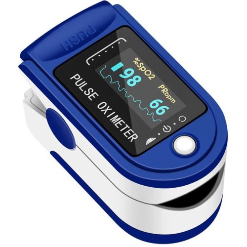 Fingertip Pulse Oxymeter Fingertip Oximeter SpO2 LED Full Colour LK87 alat ukur kadar oksigen