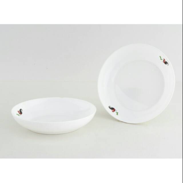 Piring plastik kukuruyuk piring murah piring gambar ayam piring bagus piring lucu