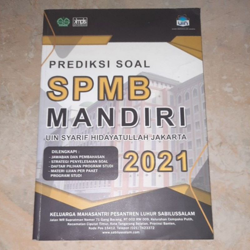 Buku SPMB Mandiri UIN Jakarta 2021