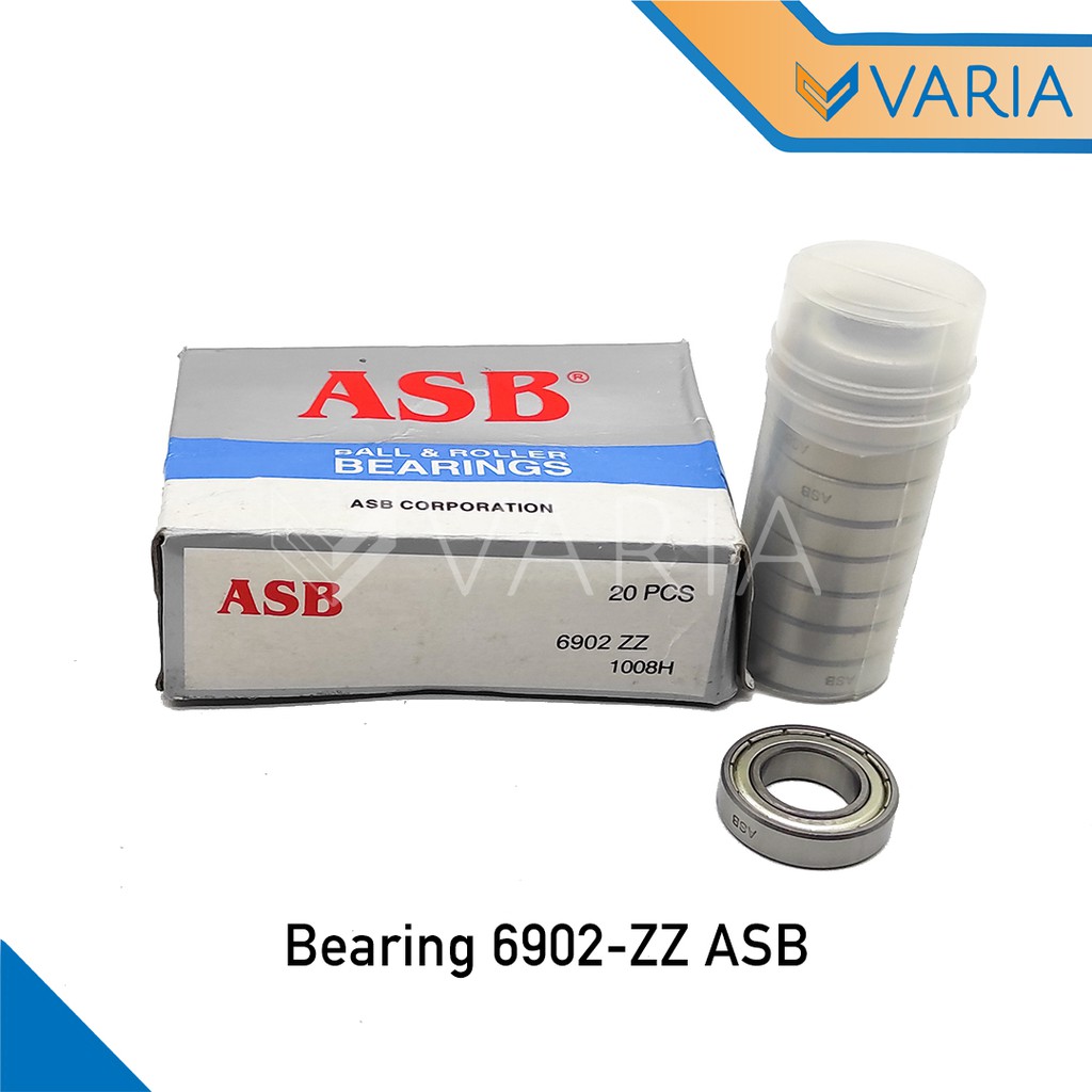 Bearing / Laher 6902 ZZ Tutup Plat Besi Double ASB