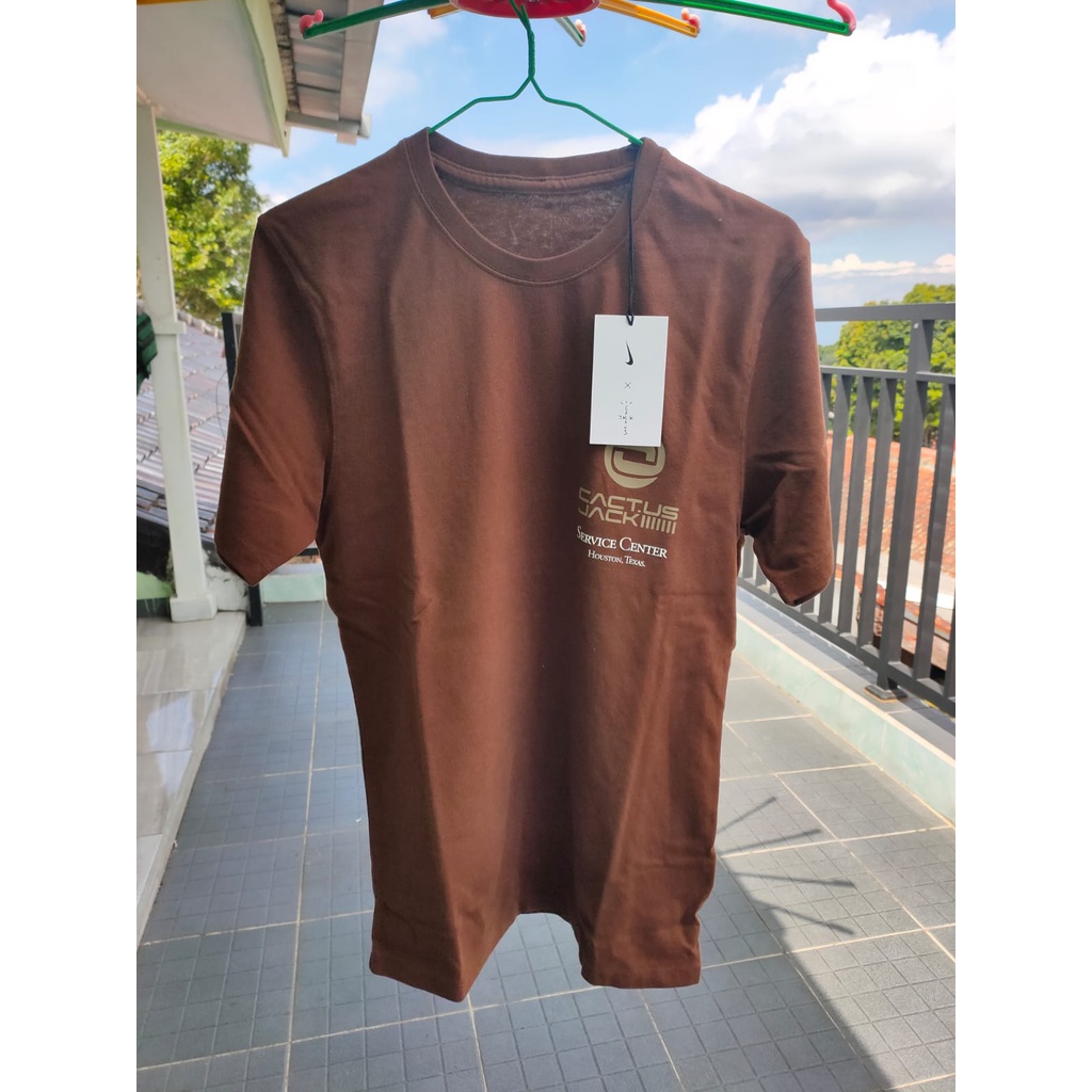 Travis Scott CACT.US CORP x Nike NRG BH T-shirt Brown Tee Original