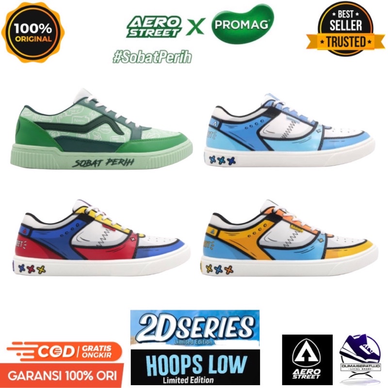 Aerostreet x Promag | Aerostreet x Blibli 2D Hoops Low Series 37-44 [ORIGINAL]