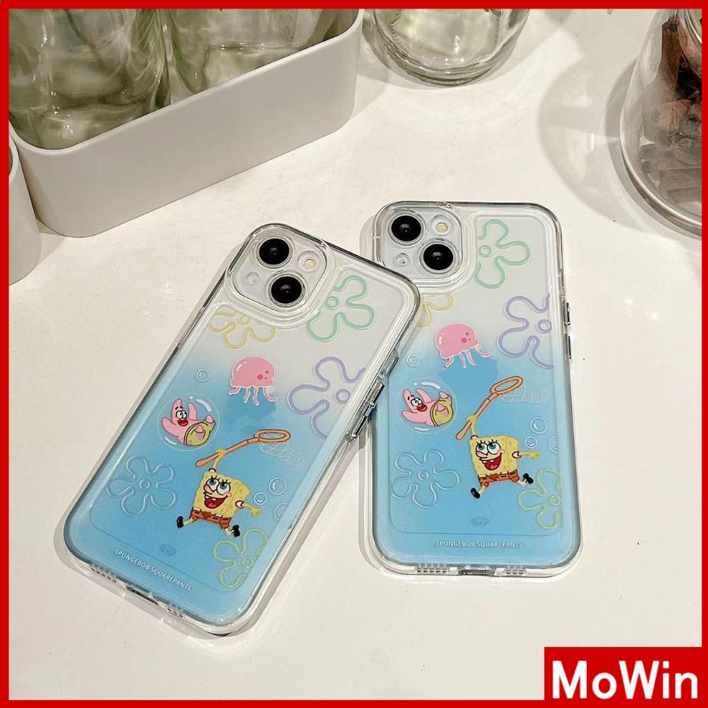 iPhone Case Silicone Soft Case Clear Case Thickened Shockproof Protection Camera Metal Button Cartoon Cute Compatible For iPhone 11 Pro Max 13 Pro Max 12 Pro Max 7Plus xr XS Max