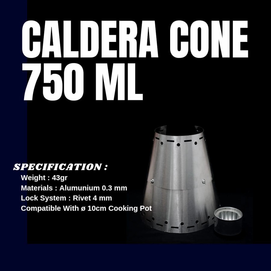 Sumbu Langit Caldera Cone V1 750ml - Cone Only 10 cm Compatible