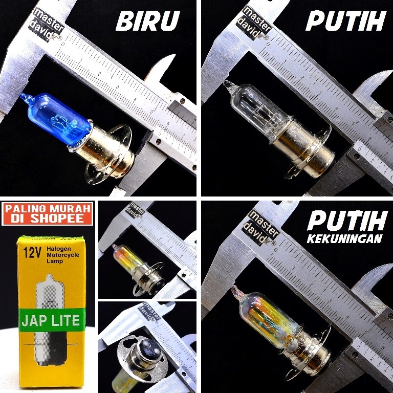 Bolam Halogen Rx Putih Biru Kuning Bohlam Lampu Depan Rx King Rxs Jap Lite 12v 12 Volt Yamaha Jejera
