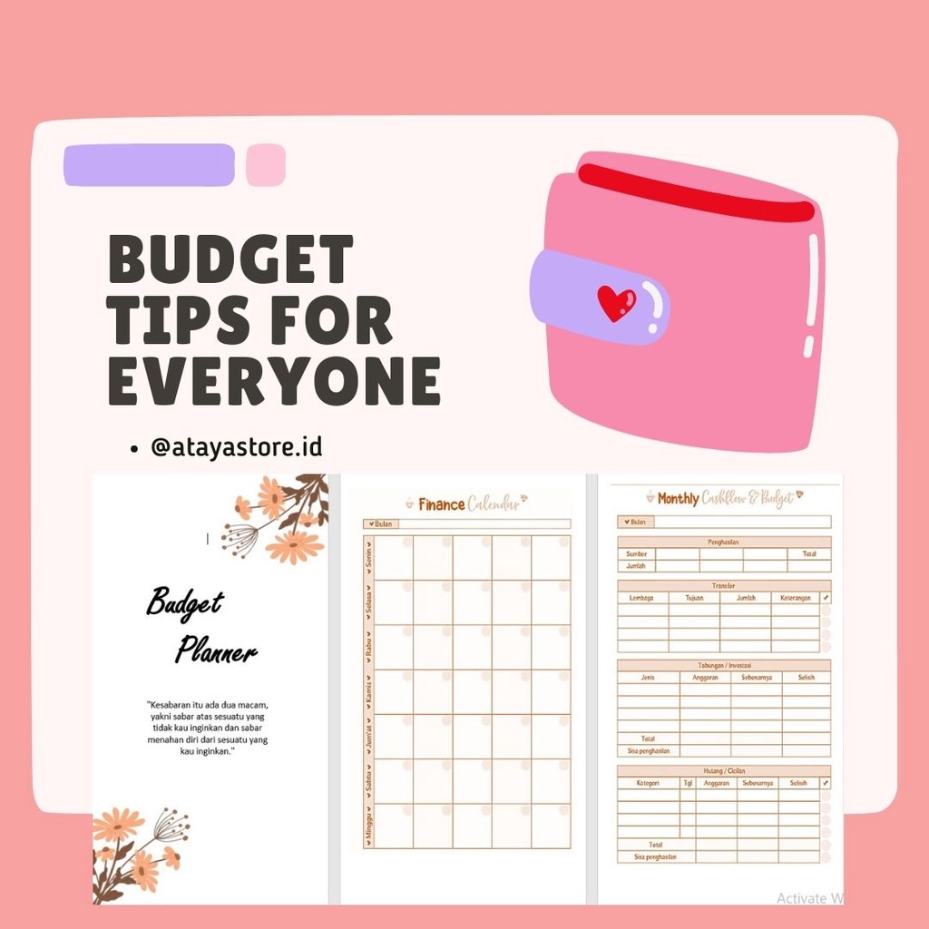 

Kertas Binder Keuangan A6 Budget Planner Sinking Fund A6 6 Lubang