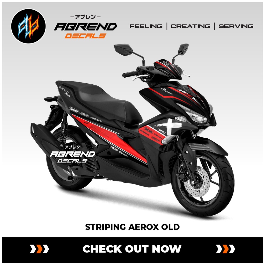 Striping Aerox Old Prostreet / Stiker Motor Yamaha Aerox 155 Lama / Stock Decals