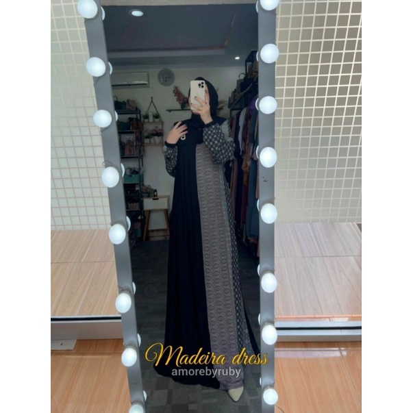 Dress muslim wanita madeira gamis wanita amorebyruby