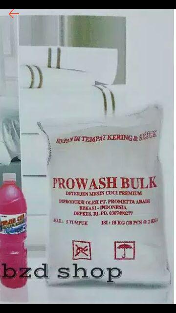 Deterjen Mesin Cuci Premium prowash Bulk Isi 18 Kg