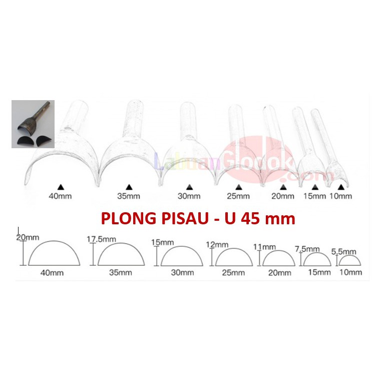 

Plong pisau 45mm/Plong Motif U/pembolong/Plong 45mm