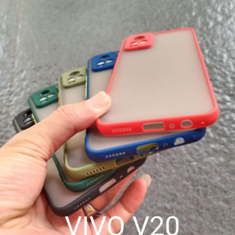 Case Vivo V20 ( 3 model ) soft softcase softshell silikon cover casing kesing housing