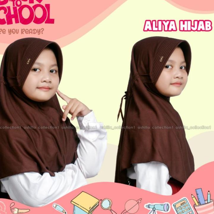 KODE0r5Qf--RABBANI KW / Kerudung Sekolah Anak SD Size M & L Model Serut Belakang Pita
