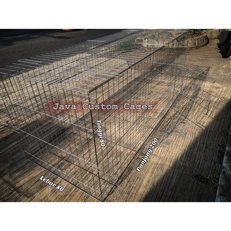 KANDANG TENGGARAN UMBARAN AYAM UKURAN 200x80x80 ORIGINAL HOT-DIP GALVANIS