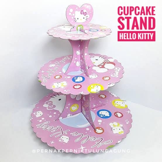 Standing Cupcake - Rak Display Cupcake Kue untuk Toko Bakery, Acara Pesta/Ulang Tahun