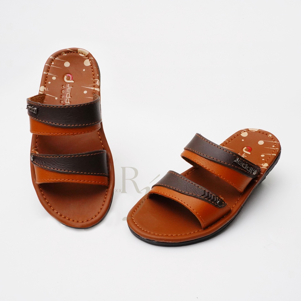 JEDDI [BARCA 201] Sandal Selop Flip-flop Anak Laki-laki/ Sandal Kasual Anak Cowok/ Sandal Selop Ban 2 Anak Laki - laki