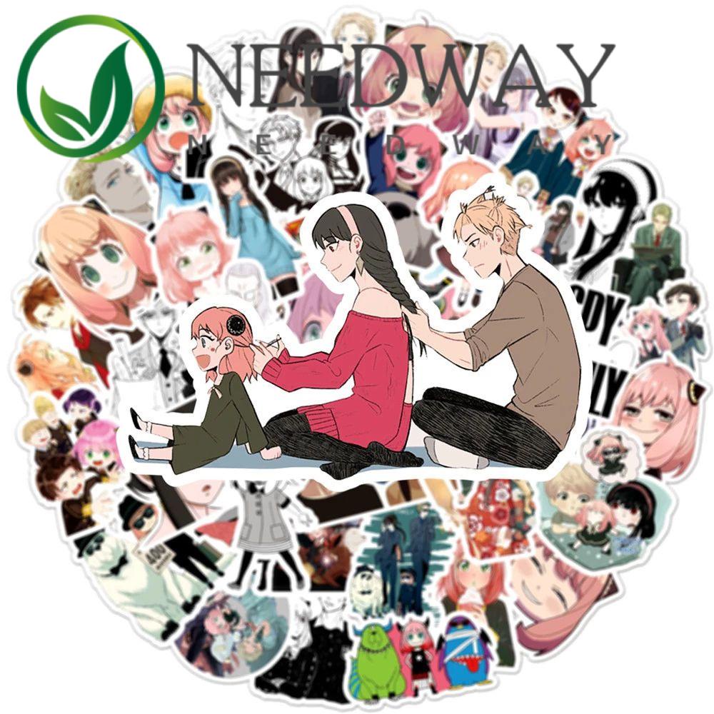 Needway  Stiker Graffiti Mata-Mata Lucu Anti Air Dekorasi Scrapbook / Laptop / Handphone DIY