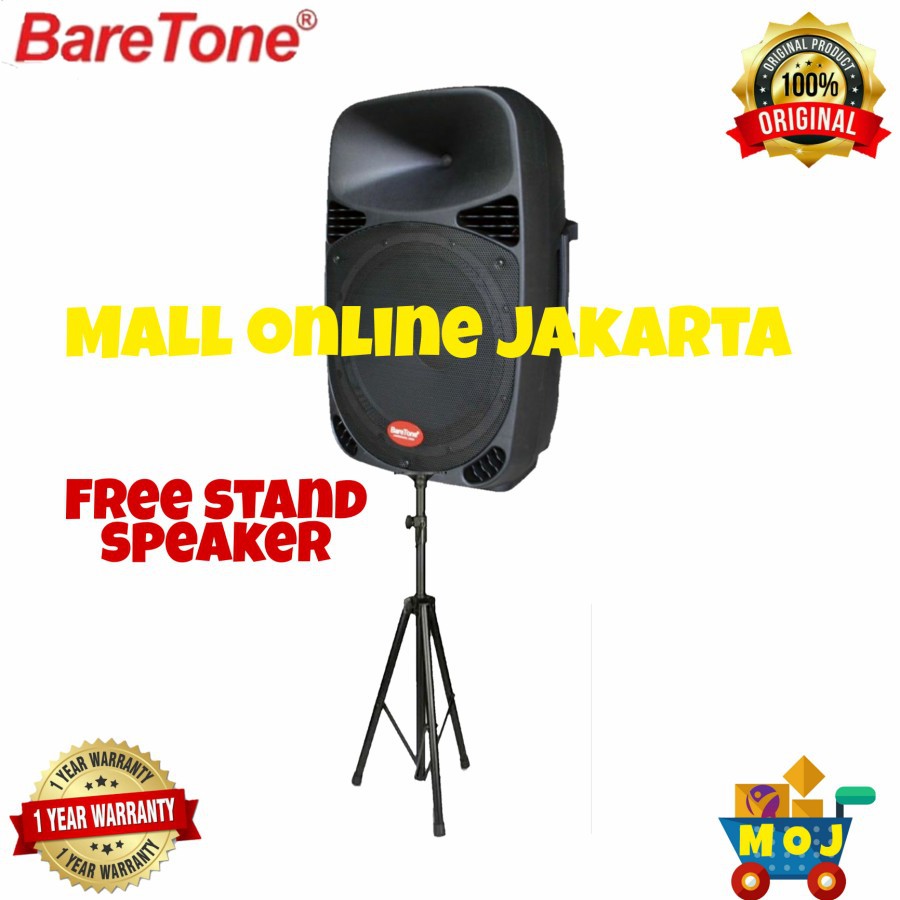 Speaker aktif baretone 15 inch max15mb bluetooth Max 15MB aktive aktif