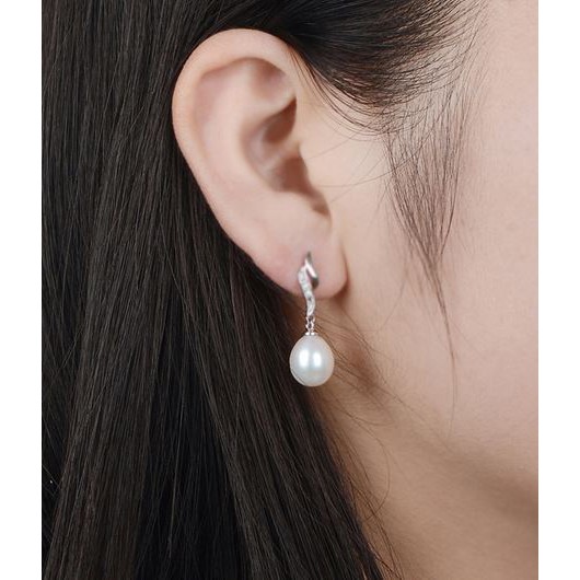 Anting Perak Mutiara Air Tawar Asli Import korea kualitas premium bahan S925 Sterling Silver - A018