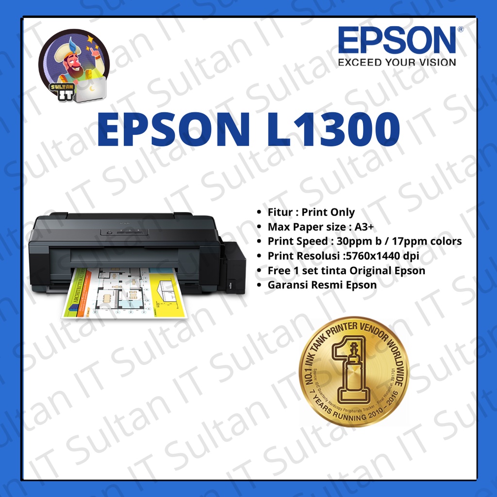 EPSON L1300 A3 PRINTER 4 WARNA