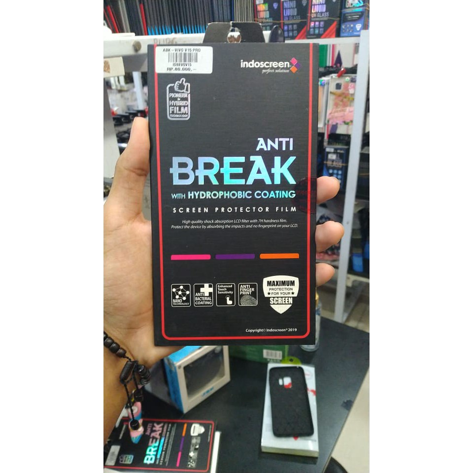 ANTI GORES INDOSCREEN ANTI BREAK VIVO V15 PRO - PREMIUM