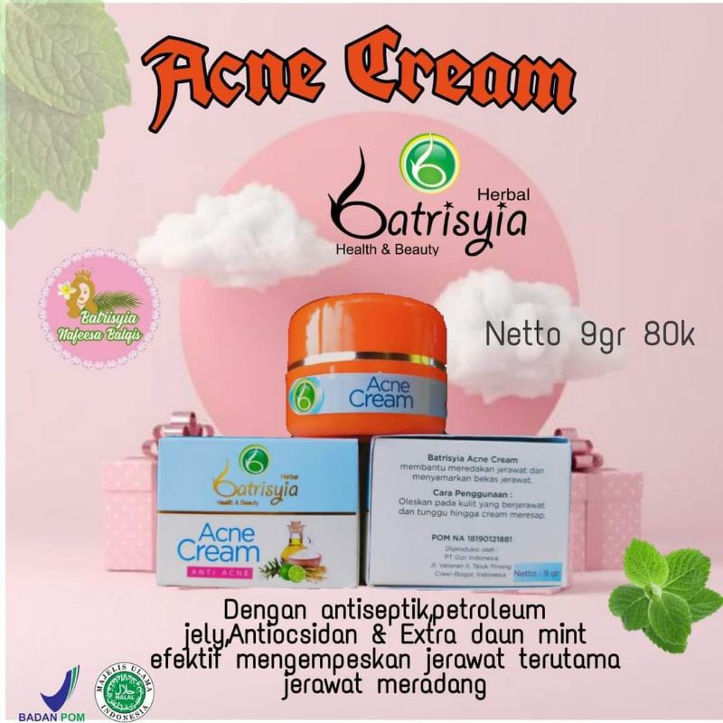 

Acne cream batrisyiah herbal