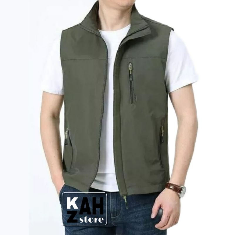 KZAH.STORE | Jaket Rompi Pria/Vest Outdoor Casual