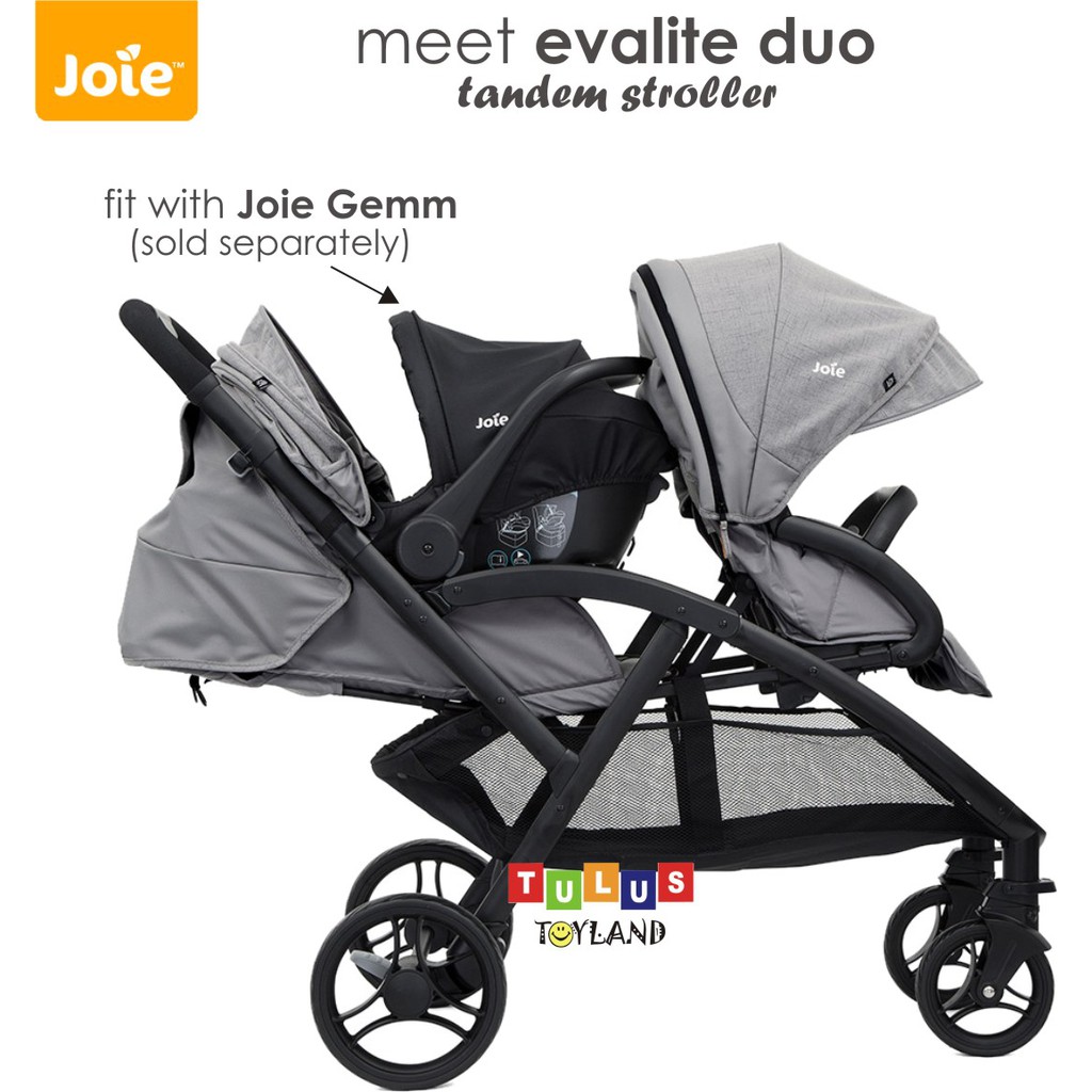 Joie Evalite Duo Tandem Twin Stroller Anak Kembar Kereta Dorong Bayi