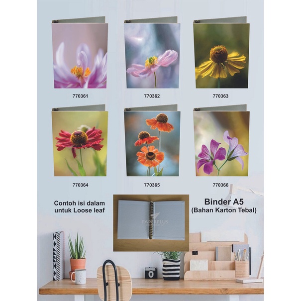

Binder A5 / Binder Note A5 / Bunga / Set 2914