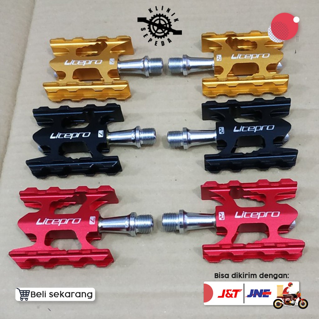Pedal Seli Bearing Litepro Komponen Sepeda Perlengkapan Sepeda - New
