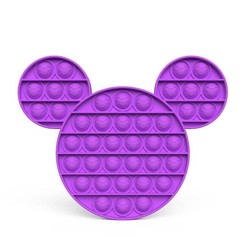 DELUNASHOP/ Pop it Tebal fidget/Mainan popit Mainan anak anti stress pop it rainbow jumbo tetris pop it-Micky random