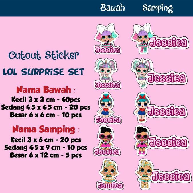 

STIKER LABEL NAMA TAHAN AIR / STICKER LABEL WATERPROOF CUTOUT - LOL MURAH