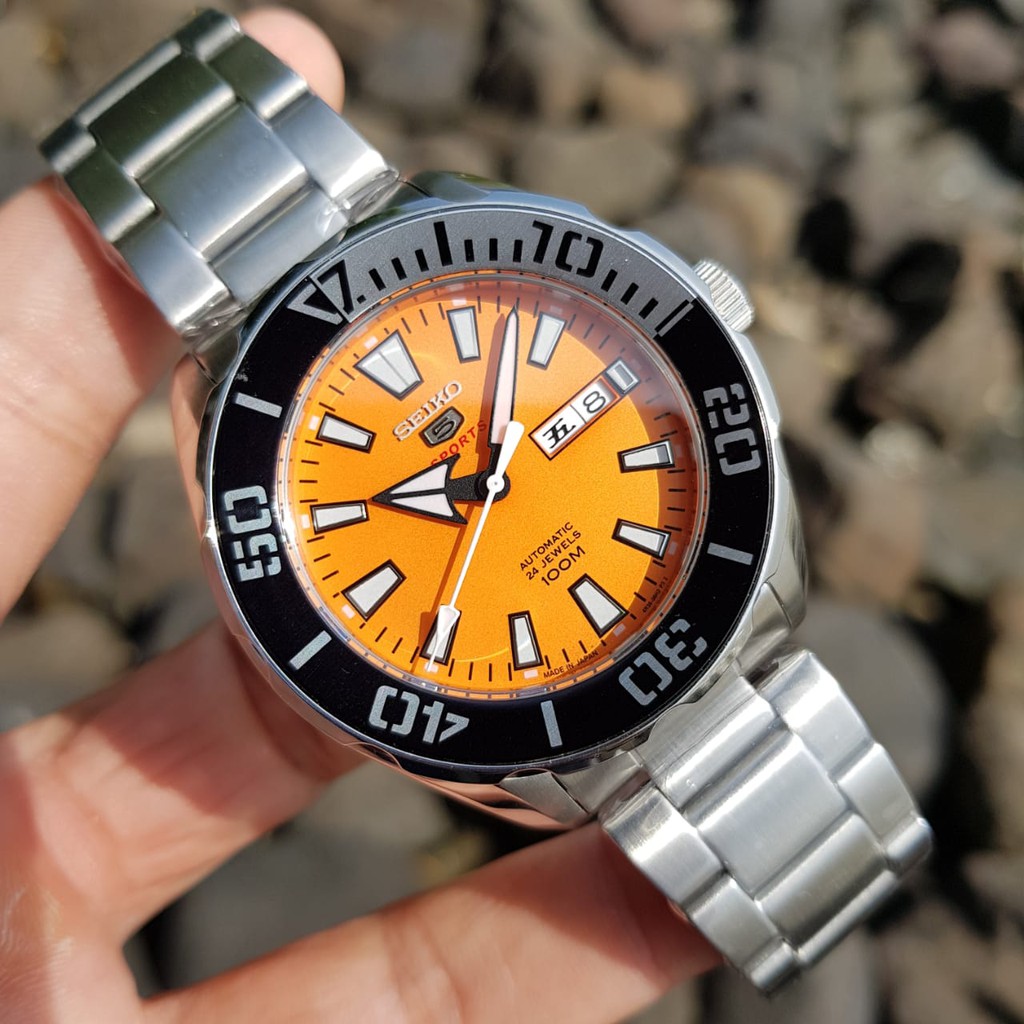 JAM TANGAN PRIA WANITA | RANTAI | KULIT | KARET | MURAH | PRIA SEIKO 5 SPORT STRAP STAINLESS