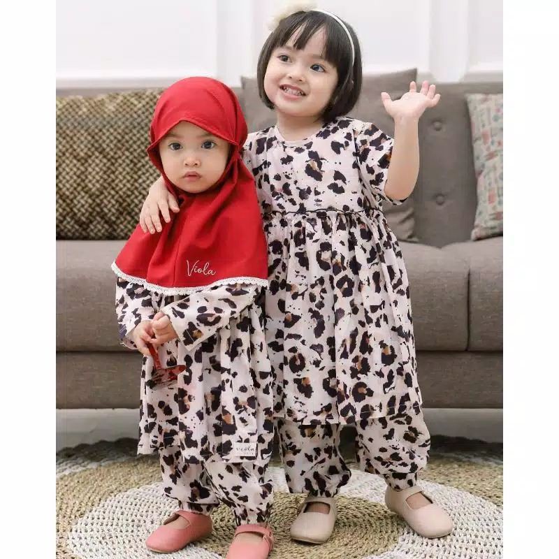 One Set Humaira Viola / Ready Size 2-3T