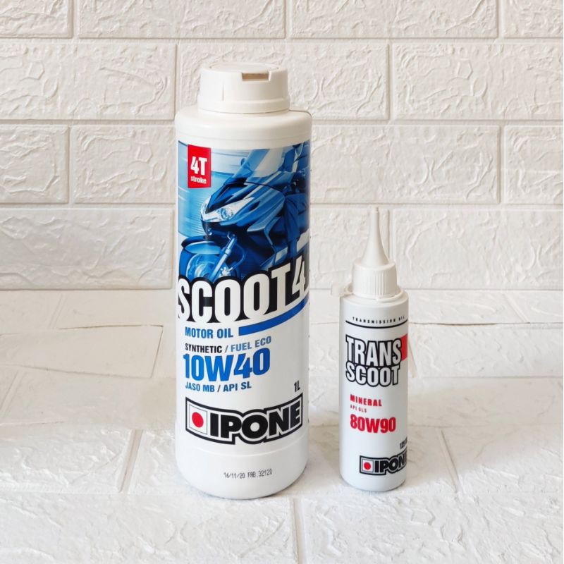 Oli Ipone Matic Scoot4 1 L + Ipone Transcoot 125 ml