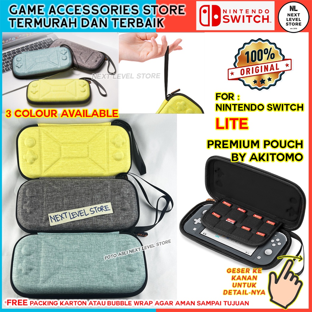 Nintendo Switch Lite Premium Pouch Akitomo Shockproof - Original