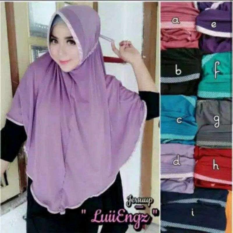SERI TERBARU JILBAB INSTAN SERUT JUMBO MOTIF CATUR XXXL/HIJAB INSTAN PEDANTEM SERUT MOTIF