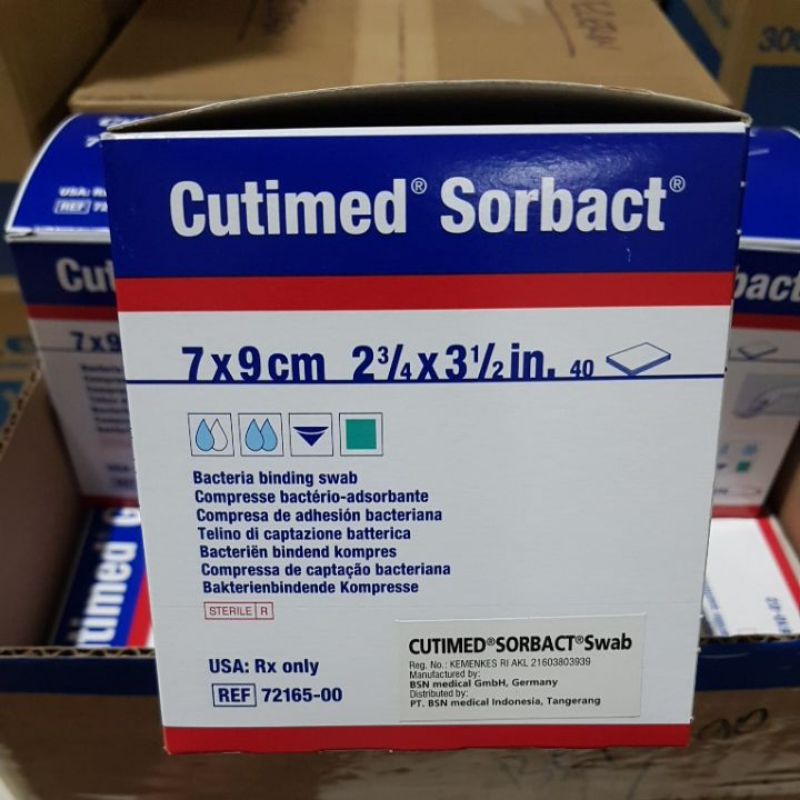 Cutimed Sorbact Swab 7x9