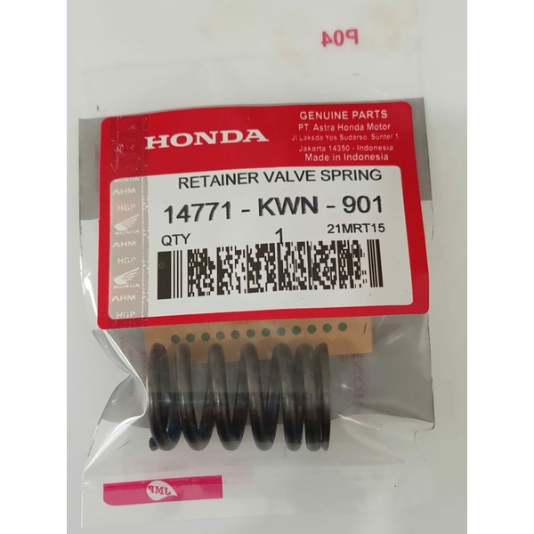 PER KLEP (VALVES PER) VARIO 125 FI. ORIGINAL HONDA